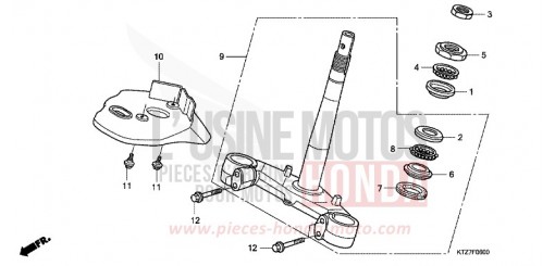 STEERING STEM PES125R8 de 2008
